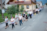 Procesija ob prazniku Sv. Roka, Hotemaže, 16.08.2020
