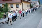 Procesija ob prazniku Sv. Roka, Hotemaže, 16.08.2020