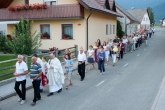 Procesija ob prazniku Sv. Roka, Hotemaže, 16.08.2020